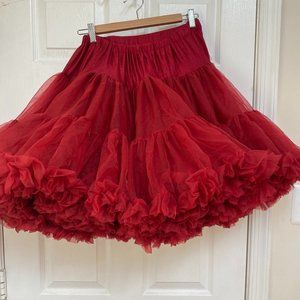 Doris Designs Red Petticoat One Size 21" Length
